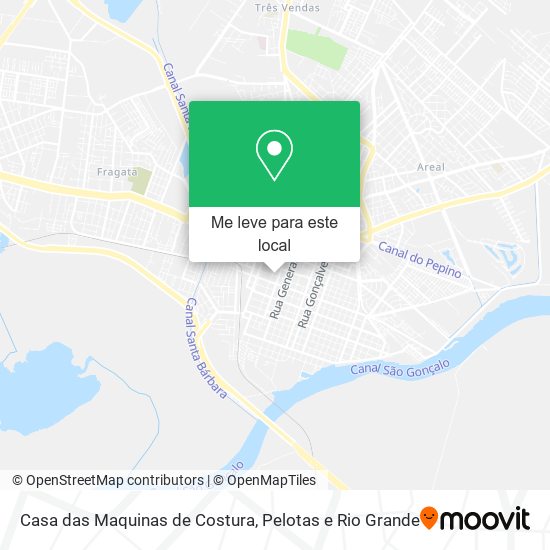 Casa das Maquinas de Costura mapa