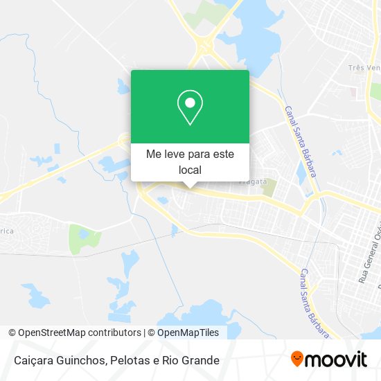 Caiçara Guinchos mapa