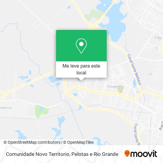 Comunidade Novo Territorio mapa