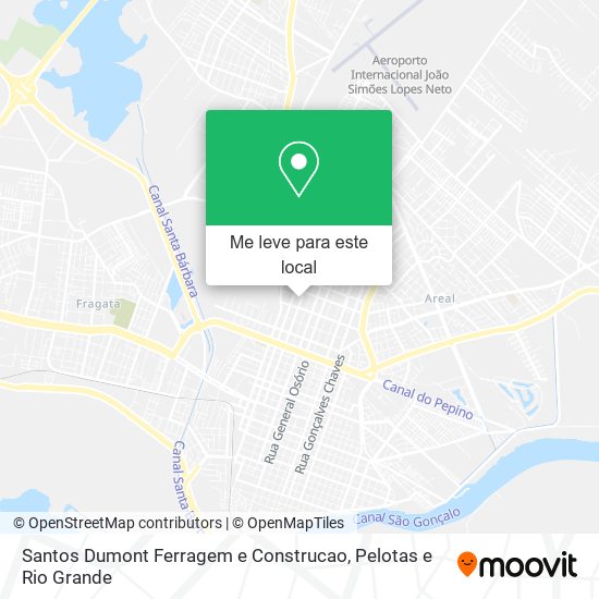 Santos Dumont Ferragem e Construcao mapa