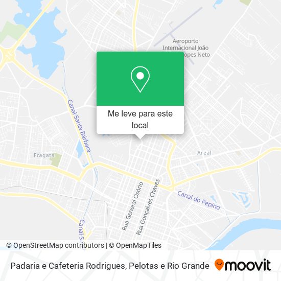 Padaria e Cafeteria Rodrigues mapa