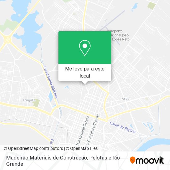 Madeirão Materiais de Construção mapa