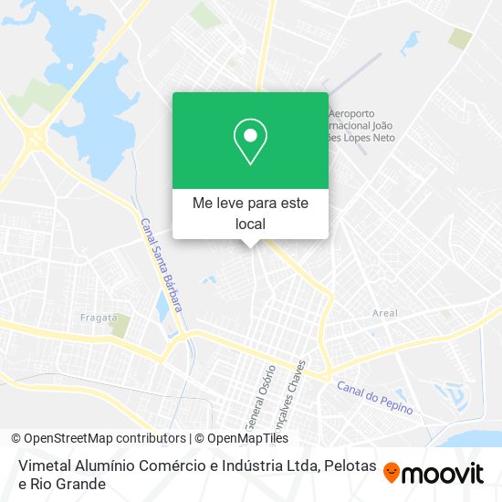 Vimetal Alumínio Comércio e Indústria Ltda mapa