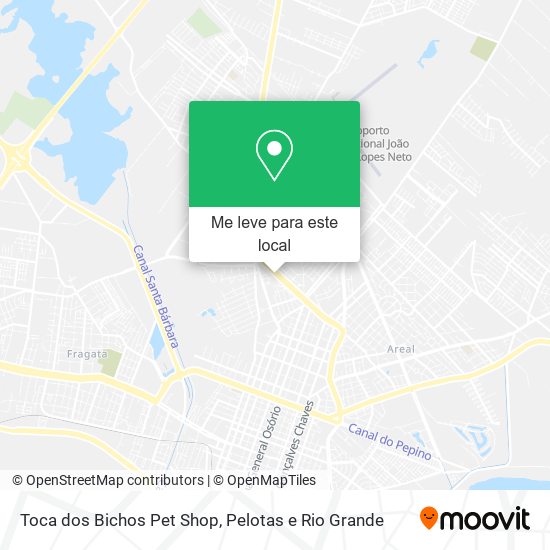 Toca dos Bichos Pet Shop mapa