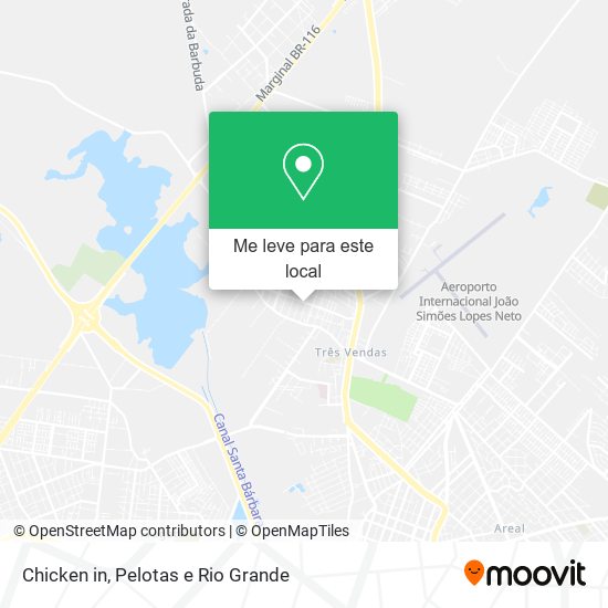 Chicken in mapa