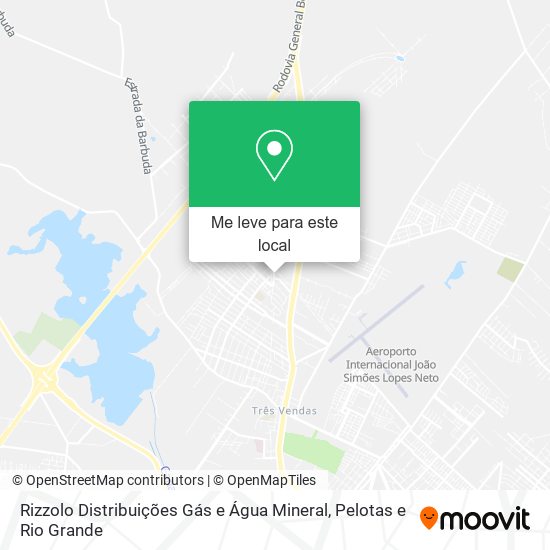 Rizzolo Distribuições Gás e Água Mineral mapa