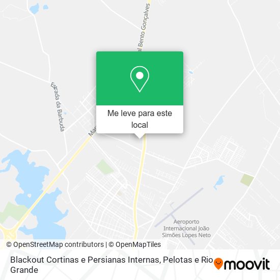 Blackout Cortinas e Persianas Internas mapa