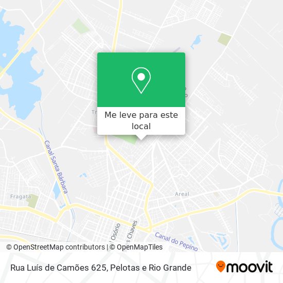 Rua Luís de Camões 625 mapa