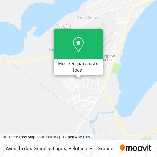 Avenida dos Grandes Lagos mapa