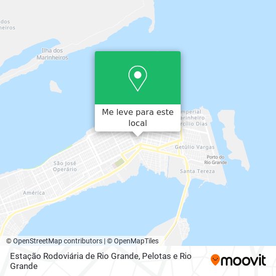 Estação Rodoviária de Rio Grande mapa