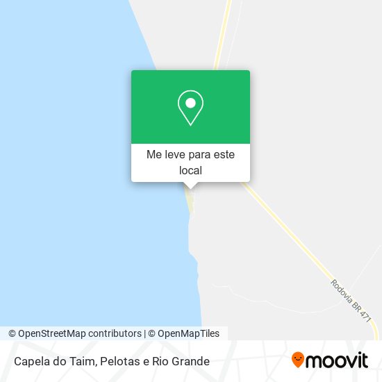 Capela do Taim mapa