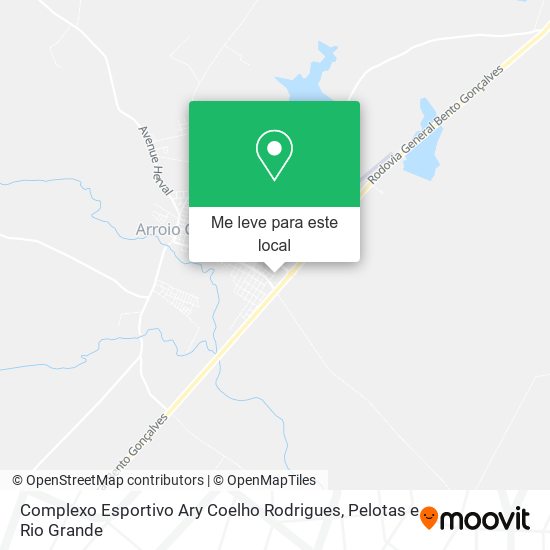 Complexo Esportivo Ary Coelho Rodrigues mapa
