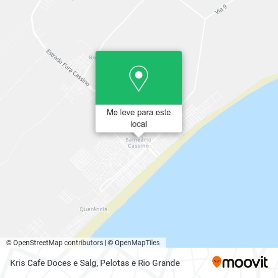 Kris Cafe Doces e Salg mapa