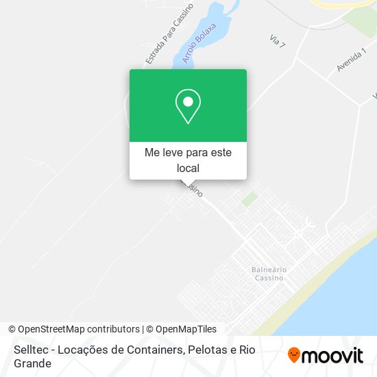 Selltec - Locações de Containers mapa