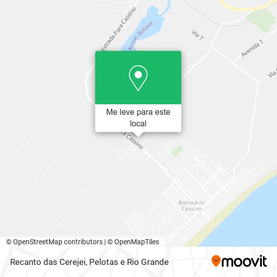 Recanto das Cerejei mapa