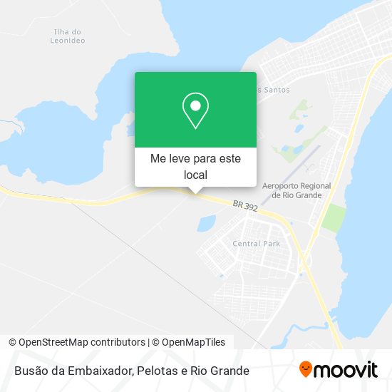 Busão da Embaixador mapa