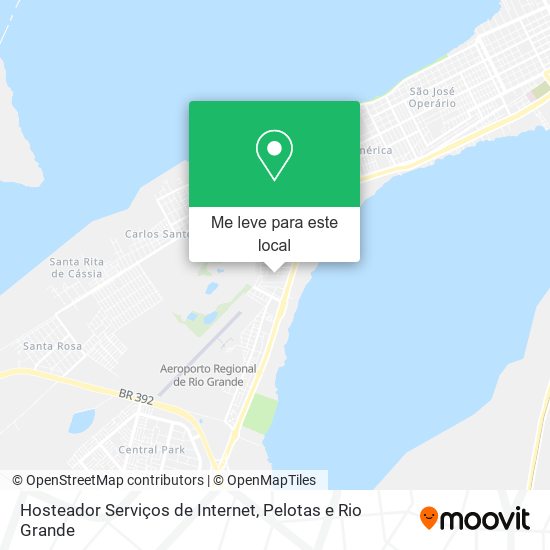 Hosteador Serviços de Internet mapa