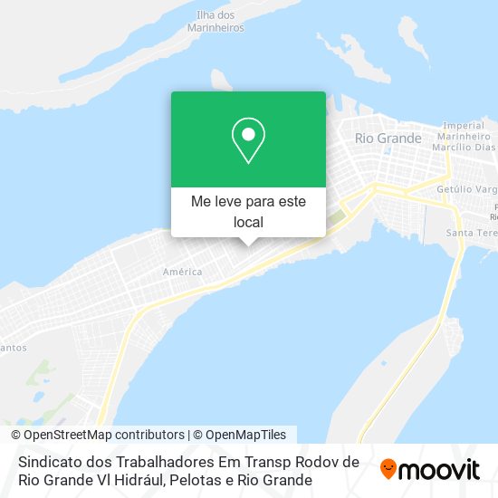 Sindicato dos Trabalhadores Em Transp Rodov de Rio Grande Vl Hidrául mapa