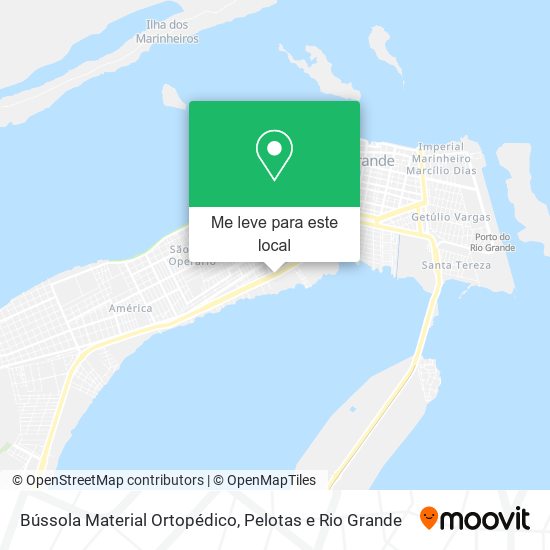 Bússola Material Ortopédico mapa
