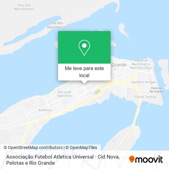 Associação Futebol Atletica Universal - Cid Nova mapa