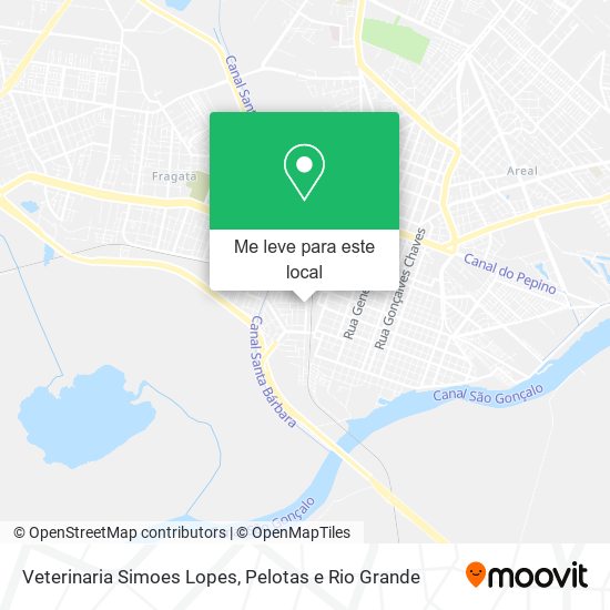 Veterinaria Simoes Lopes mapa