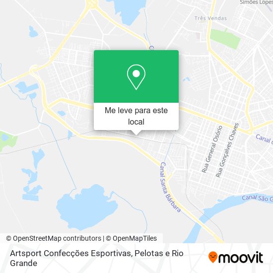 Artsport Confecções Esportivas mapa
