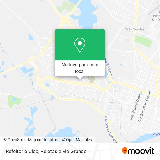 Refeitório Ciep mapa