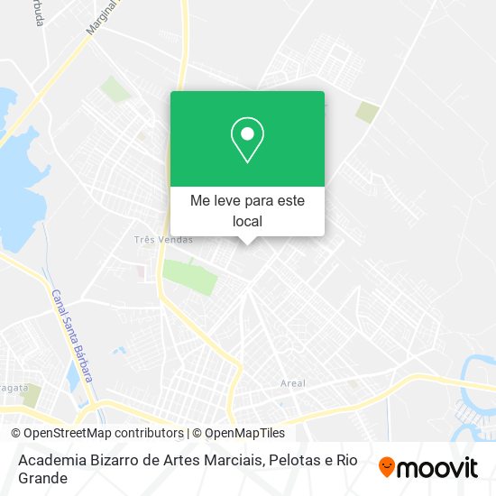 Academia Bizarro de Artes Marciais mapa