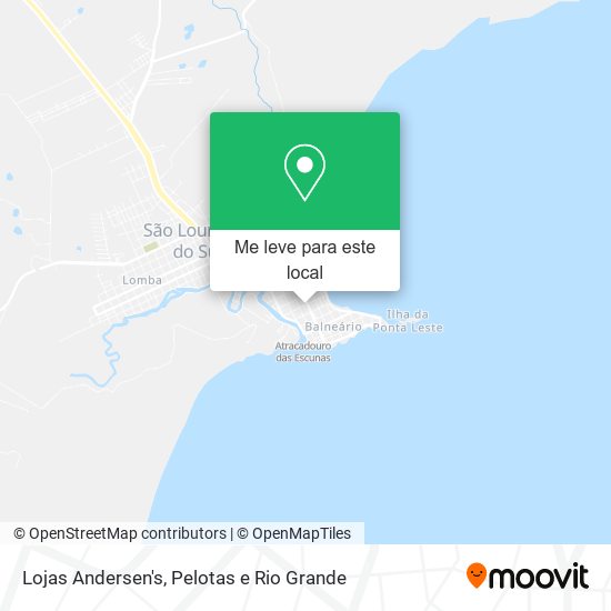 Lojas Andersen's mapa