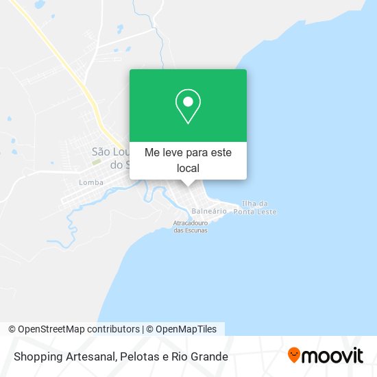 Shopping Artesanal mapa