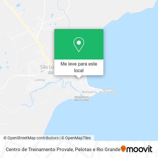 Centro de Treinamento Provale mapa