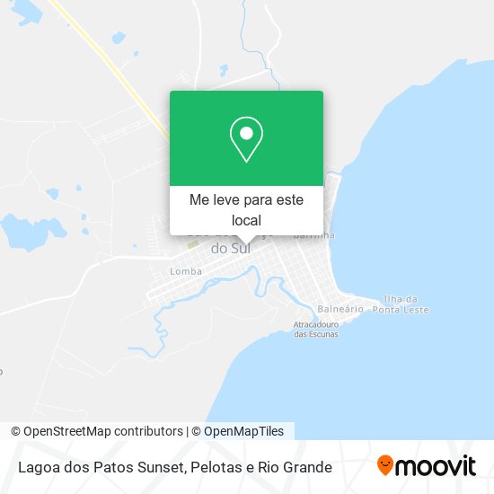 Lagoa dos Patos Sunset mapa