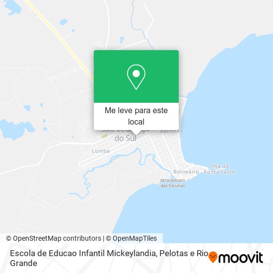 Escola de Educao Infantil Mickeylandia mapa