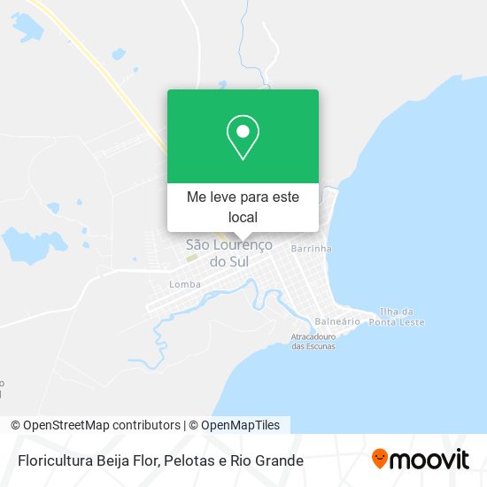 Floricultura Beija Flor mapa