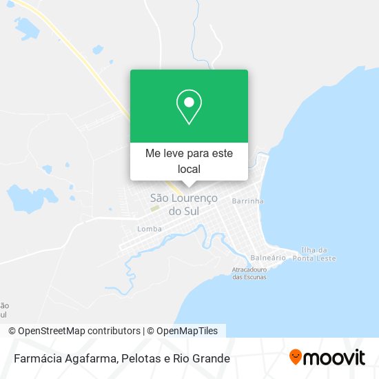 Farmácia Agafarma mapa
