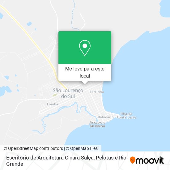 Escritório de Arquitetura Cinara Salça mapa