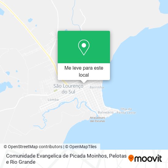 Comunidade Evangelica de Picada Moinhos mapa