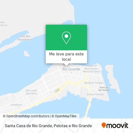 Santa Casa de Rio Grande mapa