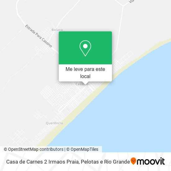Casa de Carnes 2 Irmaos Praia mapa