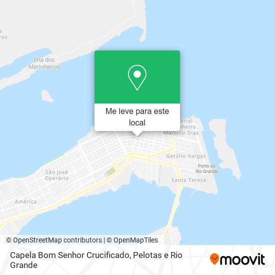 Capela Bom Senhor Crucificado mapa