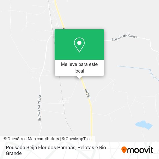 Pousada Beija Flor dos Pampas mapa
