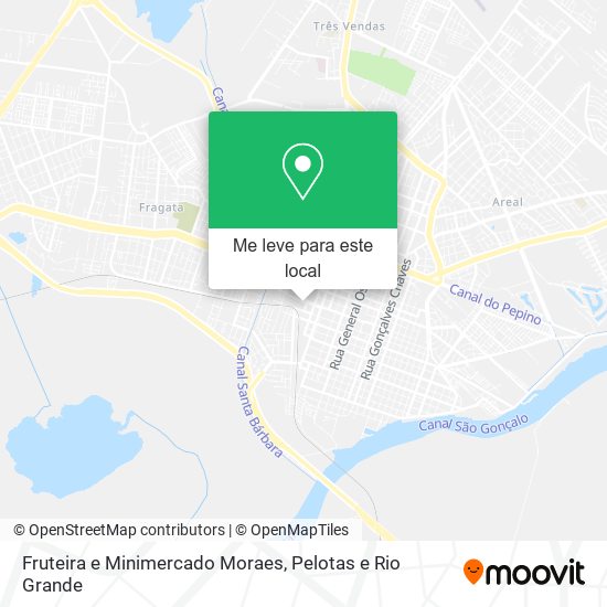 Fruteira e Minimercado Moraes mapa