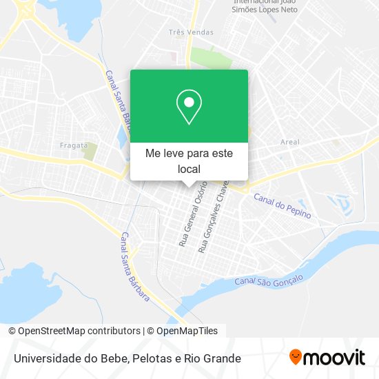 Universidade do Bebe mapa