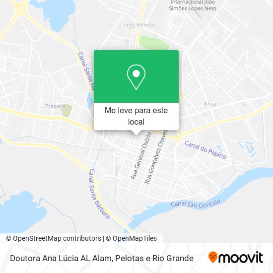 Doutora Ana Lúcia AL Alam mapa