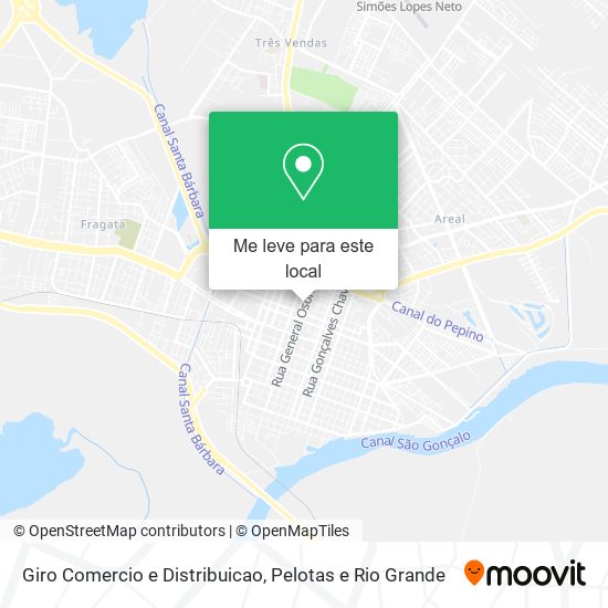 Giro Comercio e Distribuicao mapa
