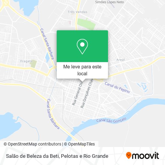 Salão de Beleza da Beti mapa