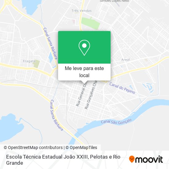 Escola Técnica Estadual João XXIII mapa