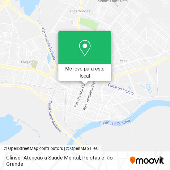 Clinser Atenção a Saúde Mental mapa