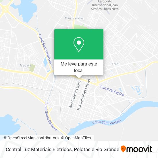 Central Luz Materiais Elétricos mapa