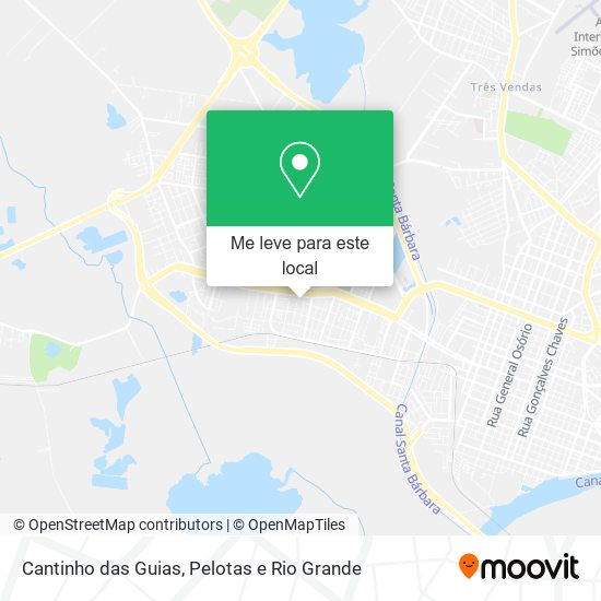 Cantinho das Guias mapa